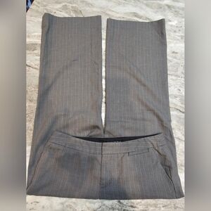 Banana Republic 10S Gray Pinstripe Career Pants Stretch Trousers Short